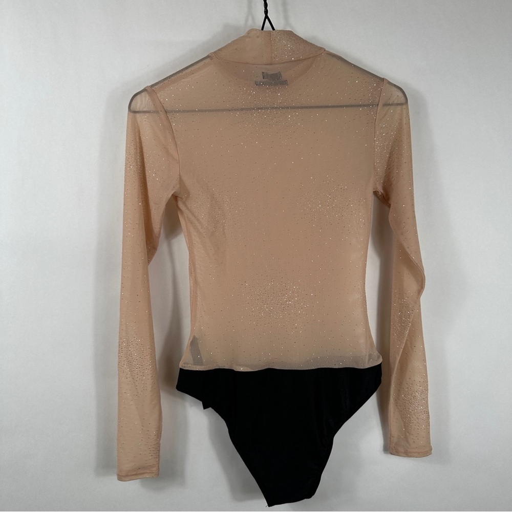 Urban Outfitters Nude Mesh Bodysuit | Size Small - Picture 7 of 11
